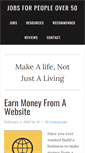 Mobile Screenshot of jobsforpeopleover50.com